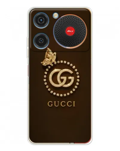 Чехол для ZTE Nubia Music с картинкой «Gucci — золотая бабочка»