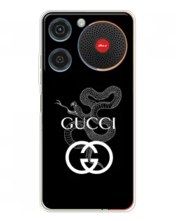 Чехол для ZTE Nubia Music с картинкой «Gucci — серебряная змея»