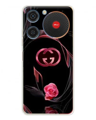 Чехол для ZTE Nubia Music с картинкой «Gucci — неоновая роза»