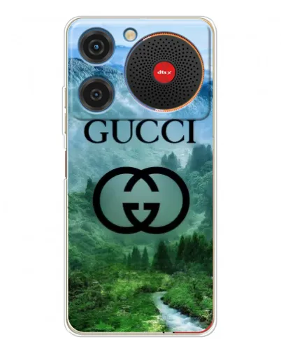 Чехол для ZTE Nubia Music с картинкой «Gucci — горный пейзаж»