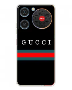 Чехол для ZTE Nubia Music с картинкой «Gucci — красный пояс»