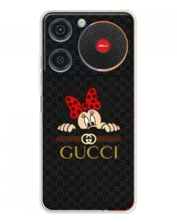 Чехол для ZTE Nubia Music с картинкой «Минни Маус Gucci — черный»