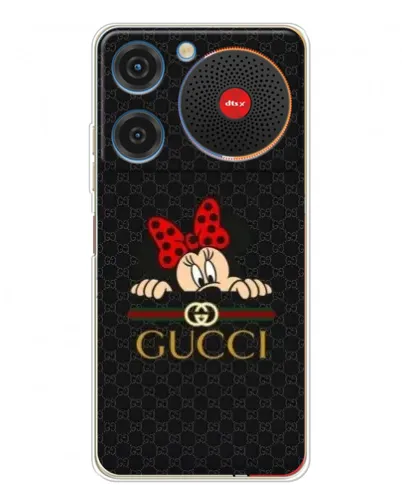Чехол для ZTE Nubia Music с картинкой «Минни Маус Gucci — черный»