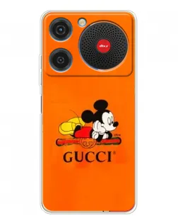 Чохол для ZTE Nubia Music з картинкою «Міккі Маус Gucci — помаранч»