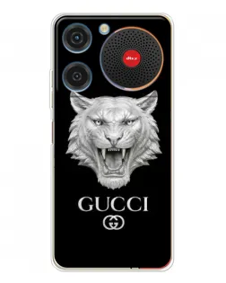 Чохол для ZTE Nubia Music з картинкою «Gucci — срібний лев»