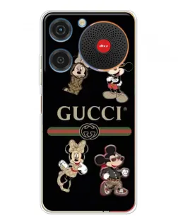 Чохол для ZTE Nubia Music з картинкою «Gucci — герої Disney та монограма»
