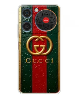 Чохол для ZTE Nubia Music з картинкою «Gucci — фірмова смуга та золото»