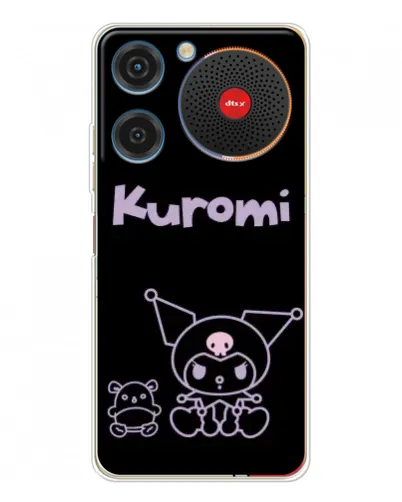 Чехол для ZTE Nubia Music с картинкой «Kuromi — черный минимализм» Чехол для ZTE Nubia Music с картинкой «Kuromi — черный минимализм»