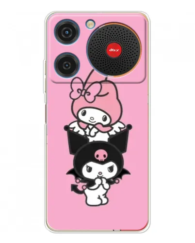 Чехол для ZTE Nubia Music с картинкой «My Melody и Kuromi» Чехол для ZTE Nubia Music с картинкой «My Melody и Kuromi»