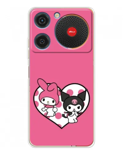 Чехол для ZTE Nubia Music с картинкой «Kuromi и My Melody» Чехол для ZTE Nubia Music с картинкой «Kuromi и My Melody»