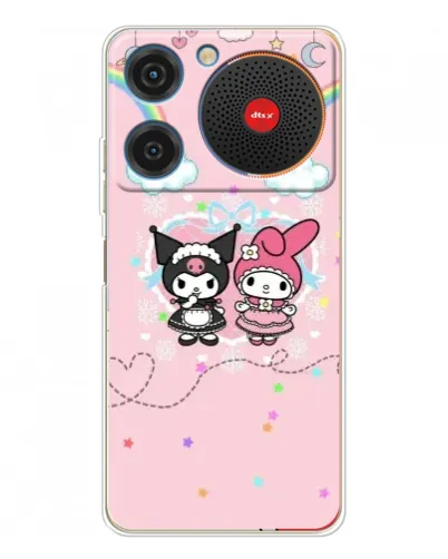 Чехол для ZTE Nubia Music с картинкой «My Melody и Kuromi» Чехол для ZTE Nubia Music с картинкой «My Melody и Kuromi»