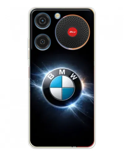Чехол для ZTE Nubia Music с картинкой «BMW — неоновое сияние»