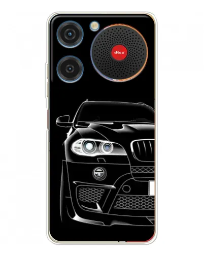 Чехол для ZTE Nubia Music с картинкой «Темный силуэт BMW»