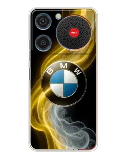 Чехол для ZTE Nubia Music с картинкой «Золотистый дым BMW»