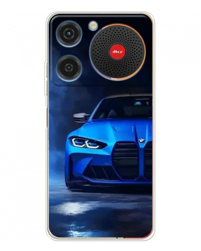 Чехол для ZTE Nubia Music с картинкой «Голубая BMW M4»