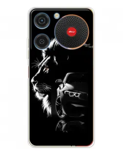 Чехол для ZTE Nubia Music с картинкой «BMW и лев»