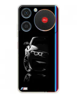 Чехол для ZTE Nubia Music с картинкой «Силуэт BMW в темноте»