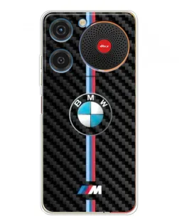 Чехол для ZTE Nubia Music с картинкой «Эмблема BMW и карбон»