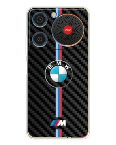 Чехол для ZTE Nubia Music с картинкой «Эмблема BMW и карбон»