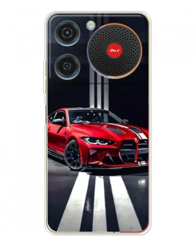 Чехол для ZTE Nubia Music с картинкой «Красная BMW на дороге»