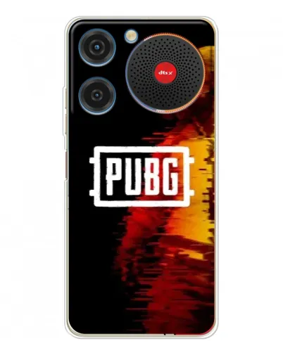 Чехол для ZTE Nubia Music с картинкой «Яркий логотип PUBG»