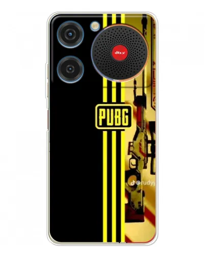 Чехол для ZTE Nubia Music с картинкой «PUBG — камуфляжный шлем»