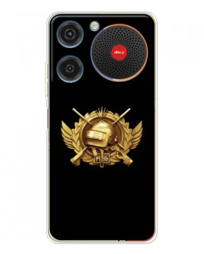 Чехол для ZTE Nubia Music с картинкой «PUBG — оранжевый градиент»