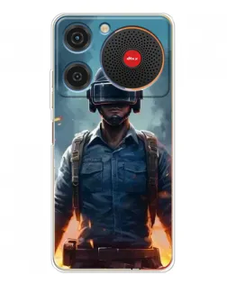 Чехол для ZTE Nubia Music с картинкой «PUBG — реалистичный герой»