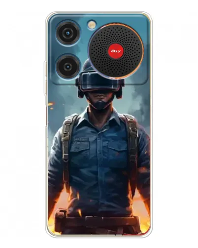 Чехол для ZTE Nubia Music с картинкой «PUBG — реалистичный герой»