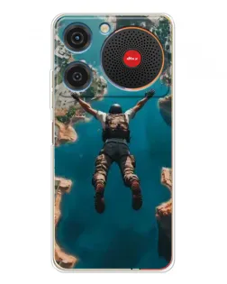 Чехол для ZTE Nubia Music с картинкой «PUBG — свободное падение»