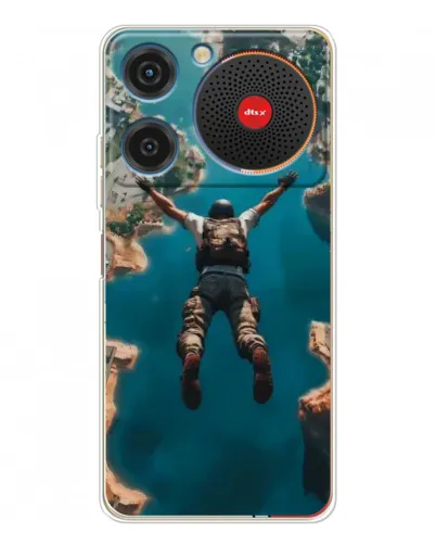 Чехол для ZTE Nubia Music с картинкой «PUBG — свободное падение»