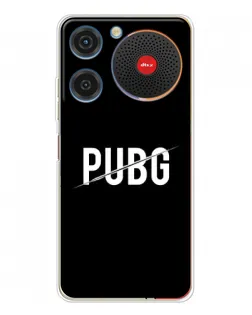 Чехол для ZTE Nubia Music с картинкой «PUBG — белый логотип»