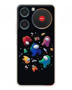 Чехол для ZTE Nubia Music с картинкой «Among Us космос»