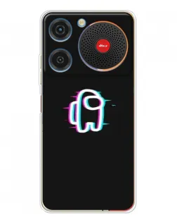 Чехол для ZTE Nubia Music с картинкой «Among Us неон»