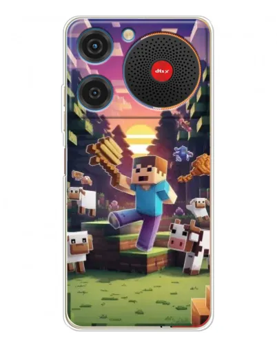 Чехол для ZTE Nubia Music с картинкой «Стив на ферме» Чехол для ZTE Nubia Music с картинкой «Стив на ферме»