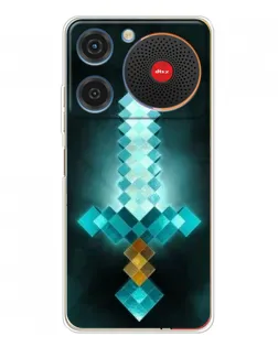 Чехол для ZTE Nubia Music с картинкой «Алмазный меч неон»