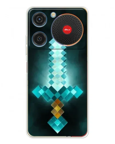 Чехол для ZTE Nubia Music с картинкой «Алмазный меч неон» Чехол для ZTE Nubia Music с картинкой «Алмазный меч неон»