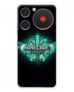 Чехол для ZTE Nubia Music с картинкой «Minecraft Diamond лого»