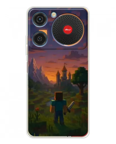 Чехол для ZTE Nubia Music с картинкой «Стив у башни» Чехол для ZTE Nubia Music с картинкой «Стив у башни»