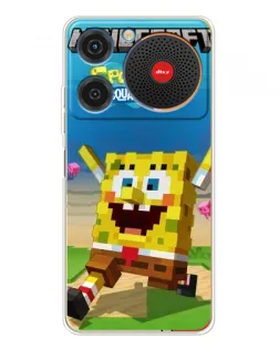 Чохол для ZTE Nubia Music з картинкою «Губка Боб Minecraft»
