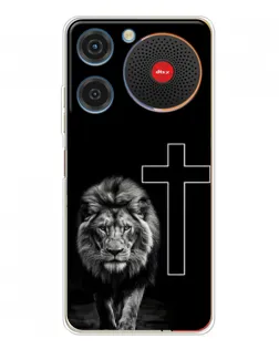 Чехол для ZTE Nubia Music с картинкой «Лев и Крест» Чехол для ZTE Nubia Music с картинкой «Лев и Крест»