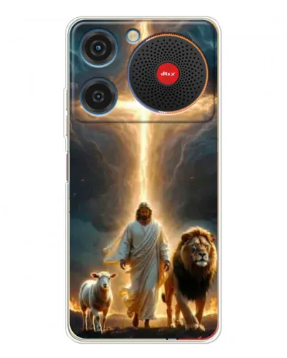 Чехол для ZTE Nubia Music с картинкой «Лев Иуды и Свет» Чехол для ZTE Nubia Music с картинкой «Лев Иуды и Свет»