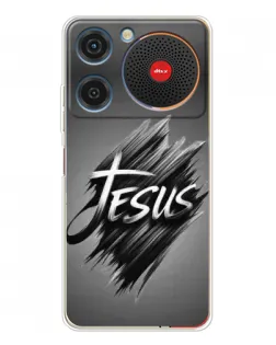 Чехол для ZTE Nubia Music с картинкой «Надпись Jesus Graffiti»