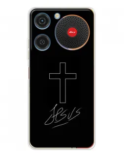 Чехол для ZTE Nubia Music с картинкой «Графический крест Jesus» Чехол для ZTE Nubia Music с картинкой «Графический крест Jesus»