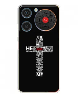 Чехол для ZTE Nubia Music с картинкой «Текстовый крест» Чехол для ZTE Nubia Music с картинкой «Текстовый крест»