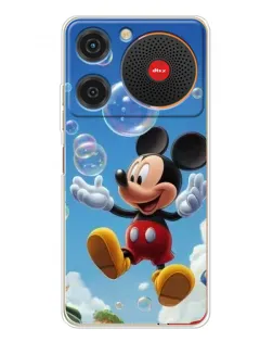 Чехол для ZTE Nubia Music с картинкой «Mickey и мыльные пузыри»