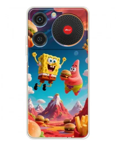 Чехол для ZTE Nubia Music с картинкой «Космический фастфуд»
