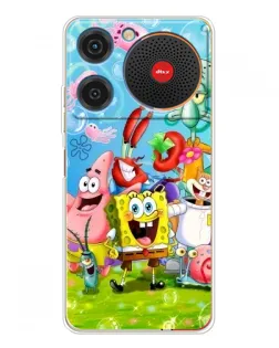 Чохол для ZTE Nubia Music з картинкою «Губка Боб та друзі»