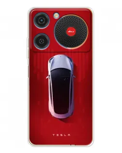 Чехол для ZTE Nubia Music с картинкой «Tesla Top View» Чехол для ZTE Nubia Music с картинкой «Tesla Top View»