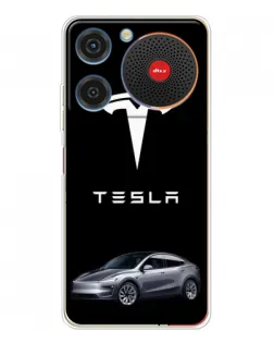 Чехол для ZTE Nubia Music с картинкой «Tesla Model Y»